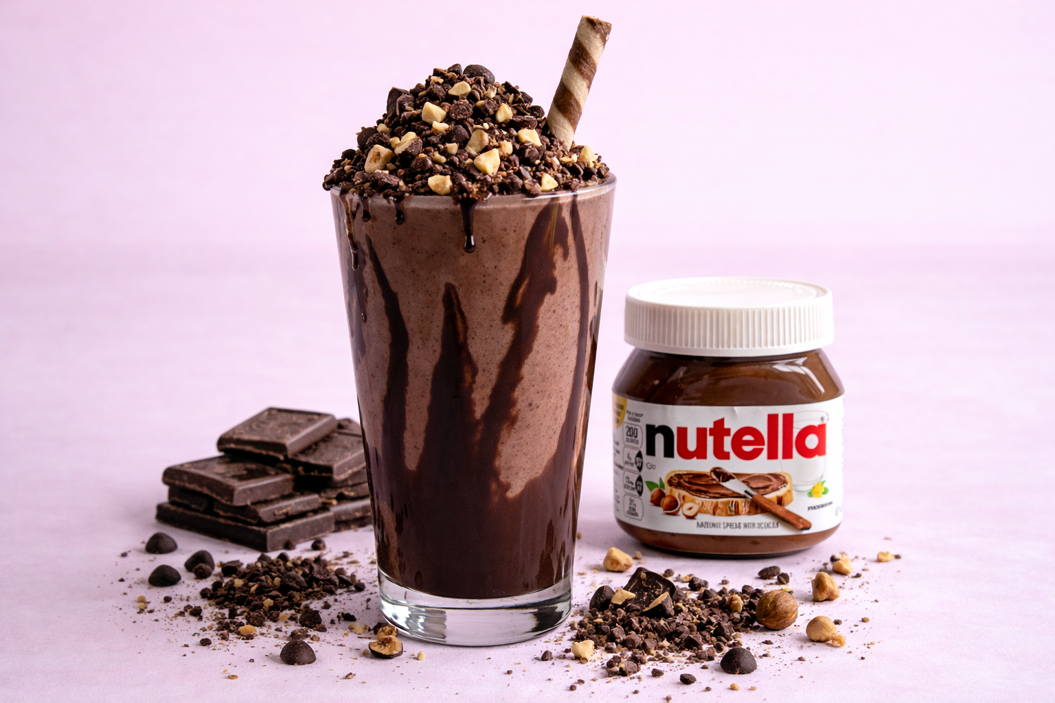 Nutella Crunch Milkshake
